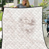 Samoa Lotu Tamaiti White Prayers Quilt Floral Mamanu Siapo LT7 White - Polynesian Pride