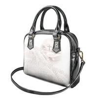 Samoa Lotu Tamaiti White Prayers Shoulder Handbag Floral Mamanu Siapo LT7 - Polynesian Pride