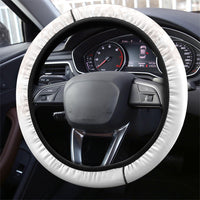 Samoa Lotu Tamaiti White Prayers Steering Wheel Cover Floral Mamanu Siapo LT7 - Polynesian Pride