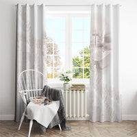 Samoa Lotu Tamaiti White Prayers Window Curtain Floral Mamanu Siapo LT7 - Polynesian Pride
