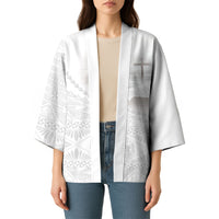 Tonga White Sunday Fakame Kimono Tokelaufeletoa Kupesi LT7 - Polynesian Pride