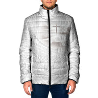 Tonga White Sunday Fakame Padded Jacket Tokelaufeletoa Kupesi LT7 Men White - Polynesian Pride