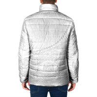 Tonga White Sunday Fakame Padded Jacket Tokelaufeletoa Kupesi LT7 - Polynesian Pride