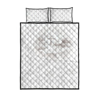 Tonga White Sunday Fakame Quilt Bed Set Tokelaufeletoa Kupesi LT7 - Polynesian Pride
