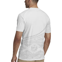 Tonga White Sunday Fakame Rugby Jersey Tokelaufeletoa Kupesi LT7 - Polynesian Pride