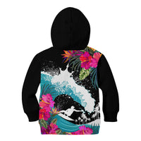 Hawaii Surfing Kid Hoodie Triple Crown Rides The Waves LT7 - Polynesian Pride