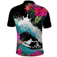 Hawaii Surfing Polo Shirt Triple Crown Rides The Waves LT7 - Polynesian Pride