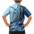 Samoa Siapo Mamanu Family Matching Mermaid Dress and Hawaiian Shirt Plumeria Navy Blue Motifs