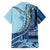 Samoa Siapo Mamanu Family Matching Puletasi and Hawaiian Shirt Plumeria Navy Blue Motifs