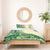 Samoa Siapo Mamanu Bedding Set Plumeria Emerald Motifs