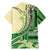 Samoa Siapo Mamanu Family Matching Mermaid Dress and Hawaiian Shirt Plumeria Emerald Motifs