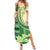 Samoa Siapo Mamanu Family Matching Summer Maxi Dress and Hawaiian Shirt Plumeria Emerald Motifs