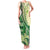 Samoa Siapo Mamanu Family Matching Tank Maxi Dress and Hawaiian Shirt Plumeria Emerald Motifs