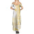 Samoa Siapo Mamanu Family Matching Summer Maxi Dress and Hawaiian Shirt Plumeria Fancy Gold Motifs