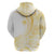 Samoa Siapo Mamanu Hoodie Plumeria Fancy Gold Motifs