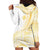 Samoa Siapo Mamanu Hoodie Dress Plumeria Fancy Gold Motifs