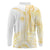 Samoa Siapo Mamanu Long Sleeve Polo Shirt Plumeria Fancy Gold Motifs