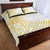 Samoa Siapo Mamanu Quilt Bed Set Plumeria Fancy Gold Motifs