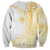 Samoa Siapo Mamanu Sweatshirt Plumeria Fancy Gold Motifs