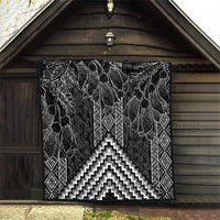 Aotearoa Taniko Pattern Quilt Poutama Mix Kowhai Flowers LT7 - Polynesian Pride