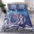 Samoa Manuia le Aso Tuto'atasi Siapo Motif Bedding Set Warrior with Nifo Oti