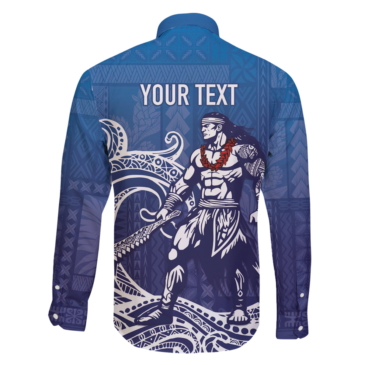 Samoa Manuia le Aso Tuto'atasi Siapo Motif Family Matching Mermaid Dress and Hawaiian Shirt Warrior with Nifo Oti