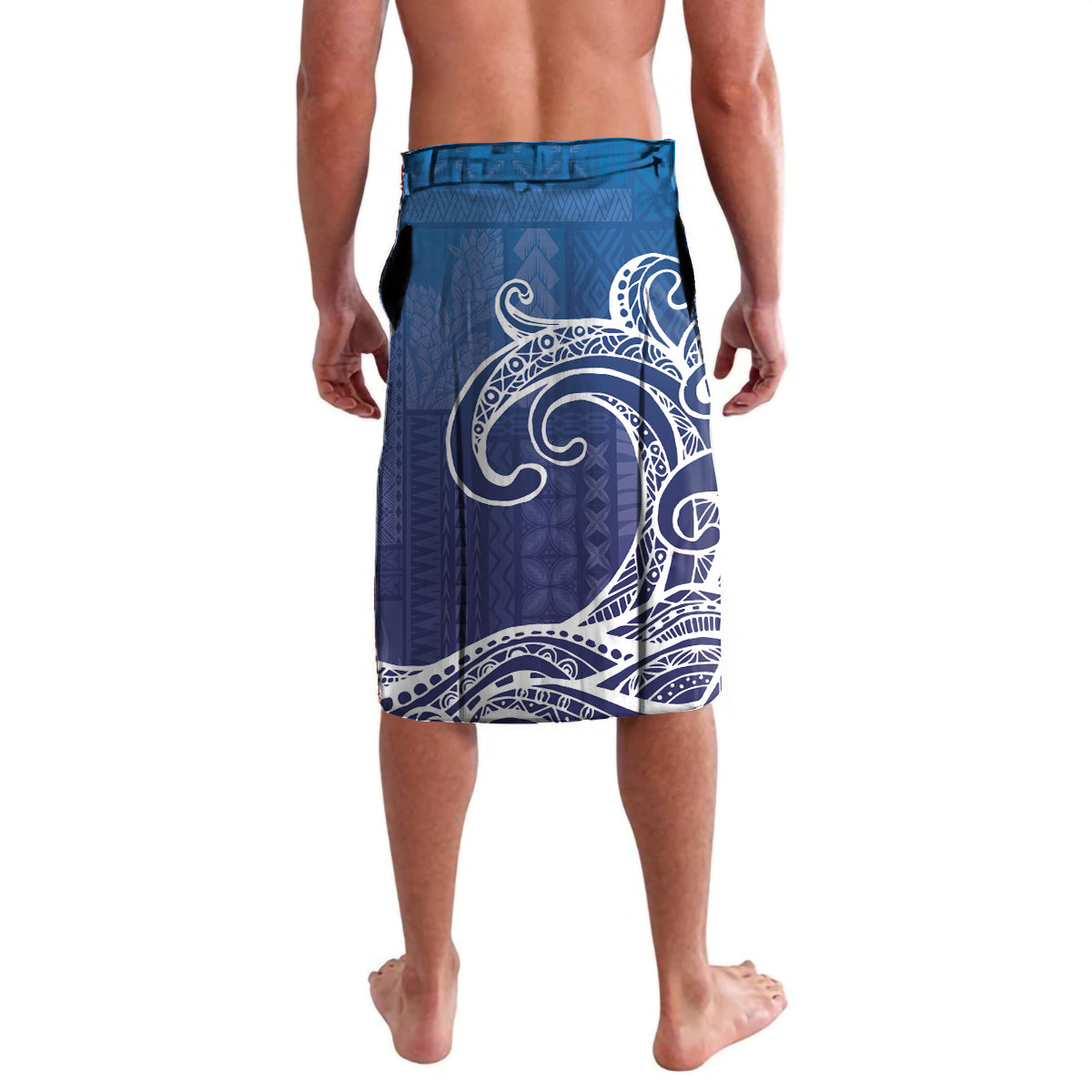 Samoa Manuia le Aso Tuto'atasi Siapo Motif Lavalava Warrior with Nifo Oti