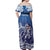 Samoa Manuia le Aso Tuto'atasi Siapo Motif Off Shoulder Maxi Dress Warrior with Nifo Oti