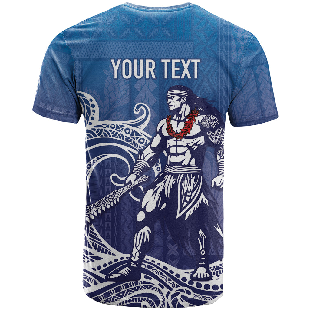 Samoa Manuia le Aso Tuto'atasi Siapo Motif T Shirt Warrior with Nifo Oti