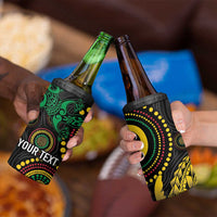 Vanuatu Personalized Aboriginal Arts 4 in 1 Can Cooler Tumbler Turtle and Iguana Special LT7 - Polynesian Pride