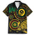 Vanuatu Personalized Aboriginal Arts Family Matching Off The Shoulder Long Sleeve Dress and Hawaiian Shirt Turtle and Iguana Special - Polynesian Pride