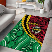 Vanuatu Personalized Tribal Area Rug Aboriginal Inspired Mix Style LT7 - Polynesian Pride