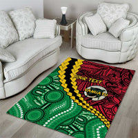 Vanuatu Personalized Tribal Area Rug Aboriginal Inspired Mix Style LT7 - Polynesian Pride