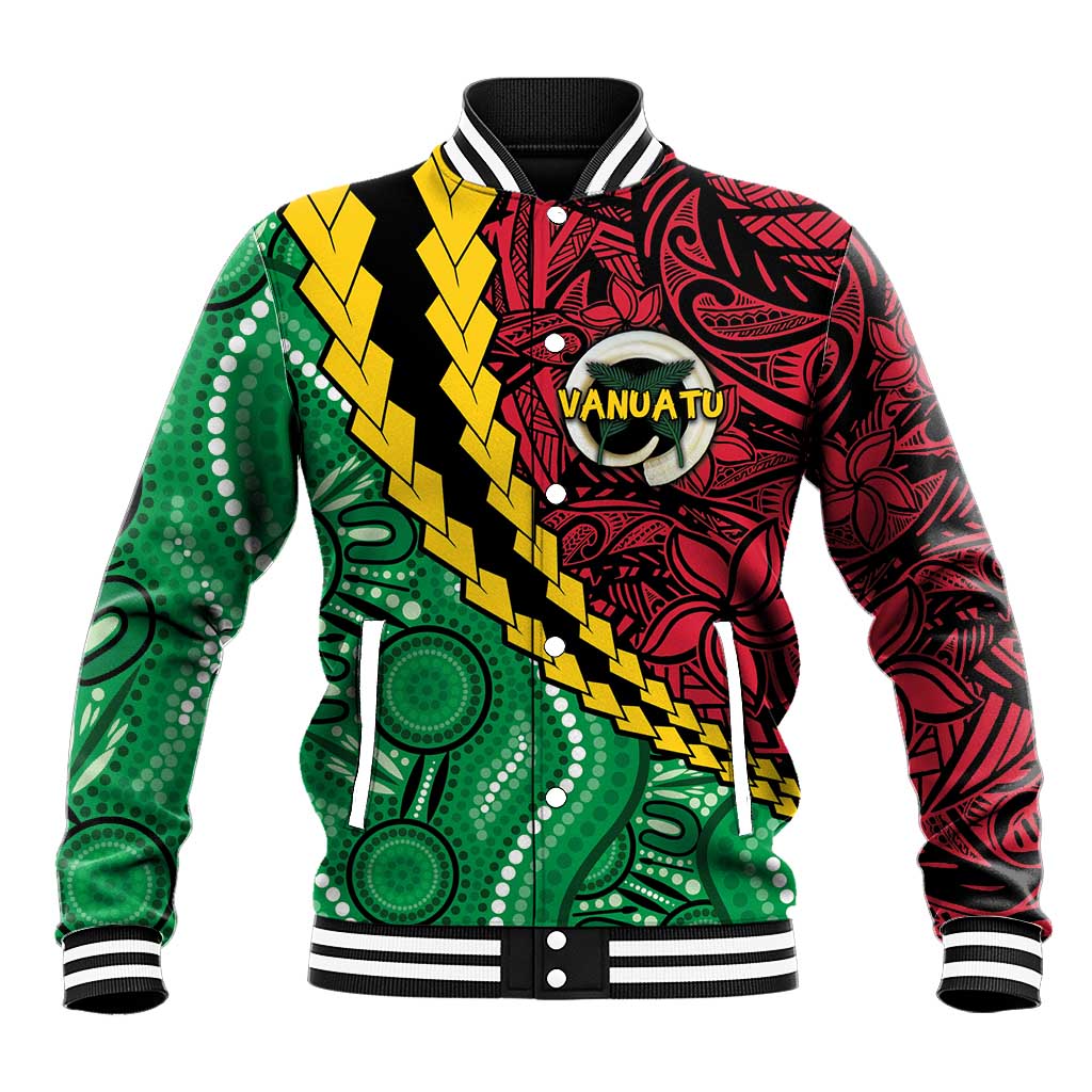 Vanuatu Personalized Tribal Baseball Jacket Aboriginal Inspired Mix Style - Polynesian Pride