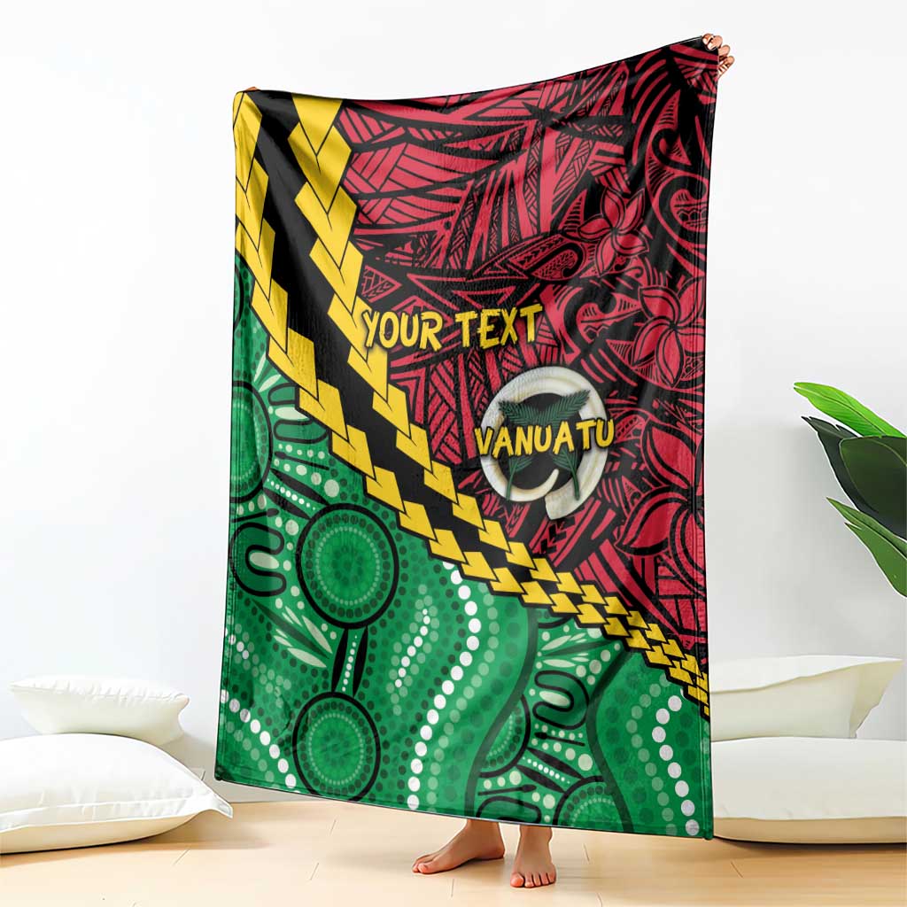 Vanuatu Personalized Tribal Blanket Aboriginal Inspired Mix Style - Polynesian Pride