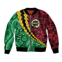 Vanuatu Personalized Tribal Bomber Jacket Aboriginal Inspired Mix Style - Polynesian Pride