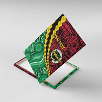 Vanuatu Personalized Tribal Canvas Wall Art Aboriginal Inspired Mix Style LT7 With Frame Colorful - Polynesian Pride