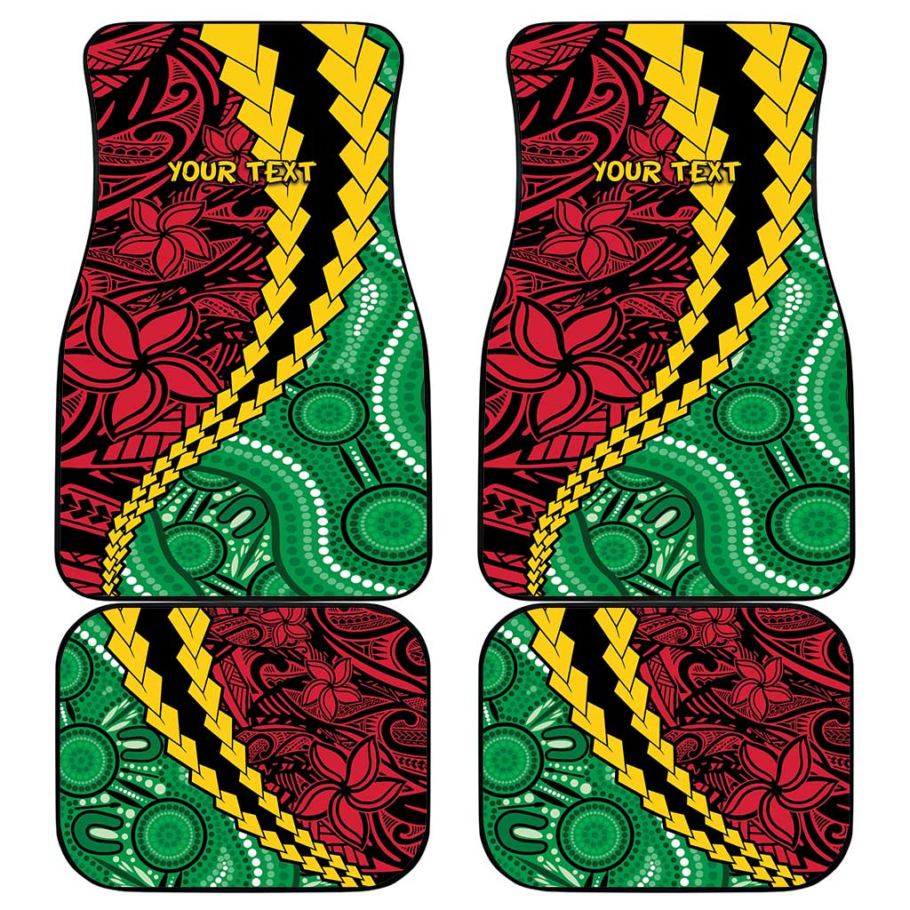 Vanuatu Personalized Tribal Car Mats Aboriginal Inspired Mix Style LT7 - Polynesian Pride