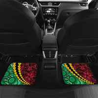 Vanuatu Personalized Tribal Car Mats Aboriginal Inspired Mix Style LT7 Set 2pcs - Back Colorful - Polynesian Pride