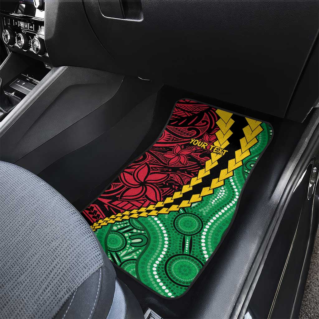 Vanuatu Personalized Tribal Car Mats Aboriginal Inspired Mix Style LT7 - Polynesian Pride