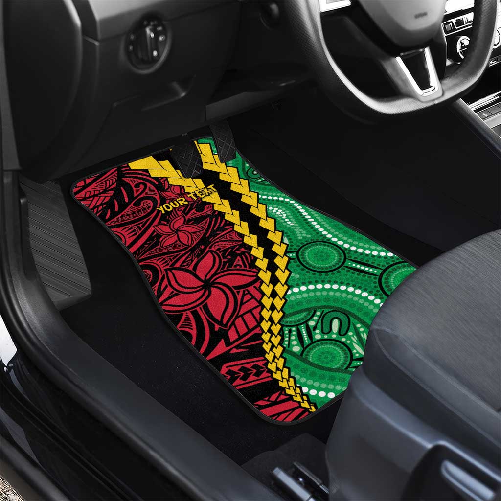 Vanuatu Personalized Tribal Car Mats Aboriginal Inspired Mix Style LT7 - Polynesian Pride