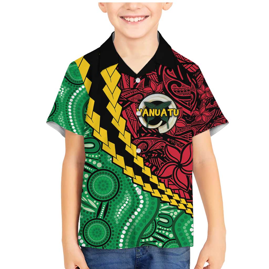 Vanuatu Personalized Tribal Family Matching Mermaid Dress and Hawaiian Shirt Aboriginal Inspired Mix Style - Polynesian Pride