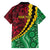 Vanuatu Personalized Tribal Family Matching Off The Shoulder Long Sleeve Dress and Hawaiian Shirt Aboriginal Inspired Mix Style - Polynesian Pride