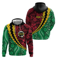 Vanuatu Personalized Tribal Hoodie Aboriginal Inspired Mix Style - Polynesian Pride