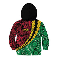 Vanuatu Personalized Tribal Kid Hoodie Aboriginal Inspired Mix Style - Polynesian Pride