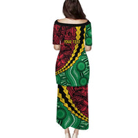 Vanuatu Personalized Tribal Puletasi Aboriginal Inspired Mix Style - Polynesian Pride