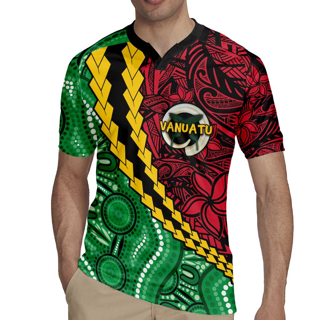 Vanuatu Personalized Tribal Rugby Jersey Aboriginal Inspired Mix Style - Polynesian Pride