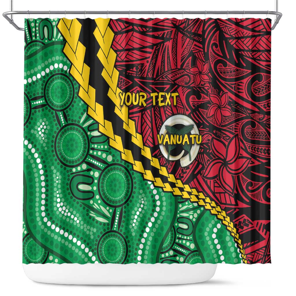 Vanuatu Personalized Tribal Shower Curtain Aboriginal Inspired Mix Style - Polynesian Pride
