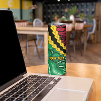 Vanuatu Personalized Tribal Skinny Tumbler Aboriginal Inspired Mix Style - Polynesian Pride