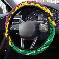 Vanuatu Tribal Steering Wheel Cover Aboriginal Inspired Mix Style - Polynesian Pride